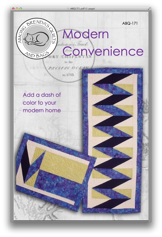 Quilt Craft Distributors pattern from Among Brenda's Quilts Modern