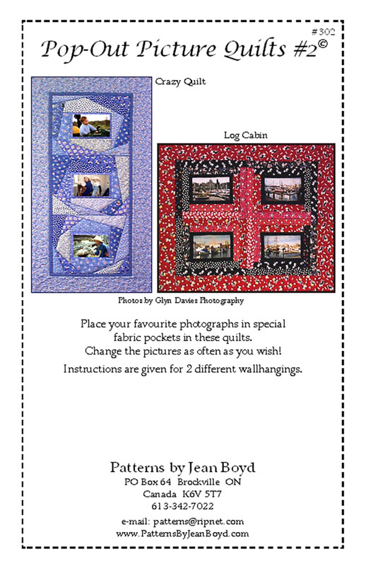 Quilt Craft Distributors pattern from Jean Boyd 302 PopOut Picture
