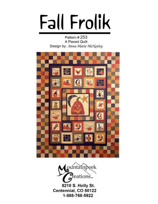 Quilt Craft Distributors pattern from Mountain Peek Creations Fall