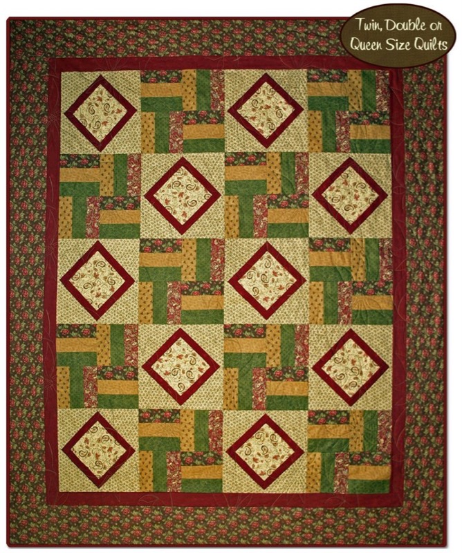 Quilt Craft Distributors pattern from Two Easy Designs Diamonds are